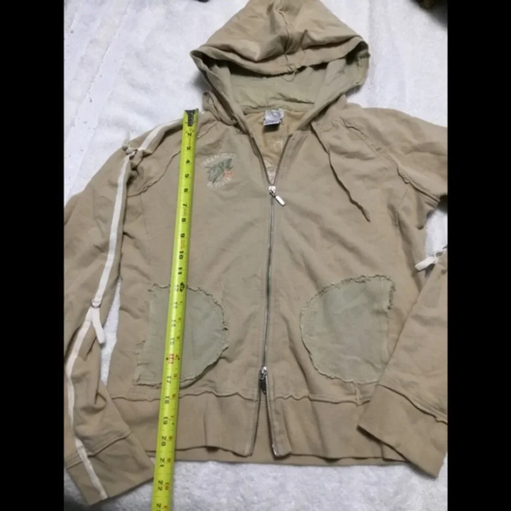 Y2K Buffalo Zippered Hoodie Size L - Picture 5 of 8